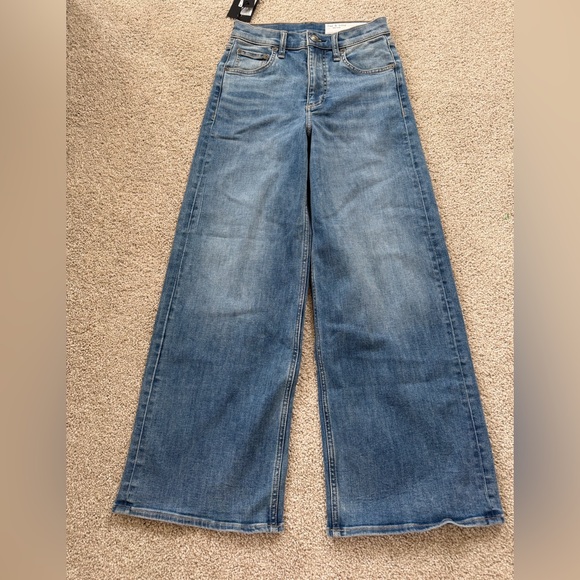 Rag & Bone Andi High Waist Ankle Wide Leg Jeans Peggy was size 24 NWT - Picture 2 of 3